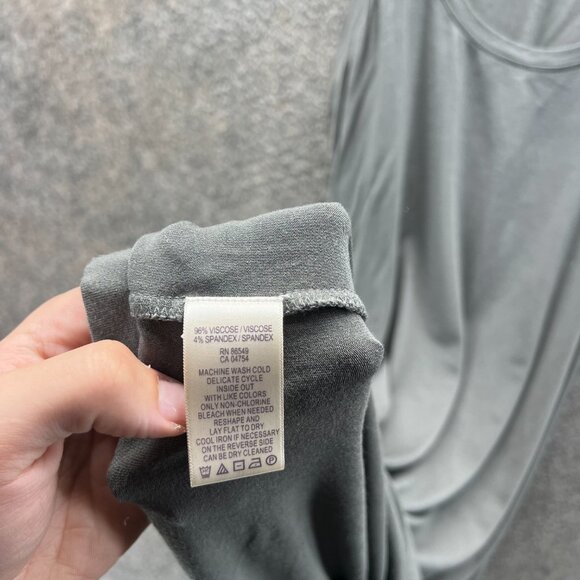 Tommy Bahama Tank Dress Women Small Gray Sleeveless Stretch Soft Jersey Pencil - Picture 8 of 11